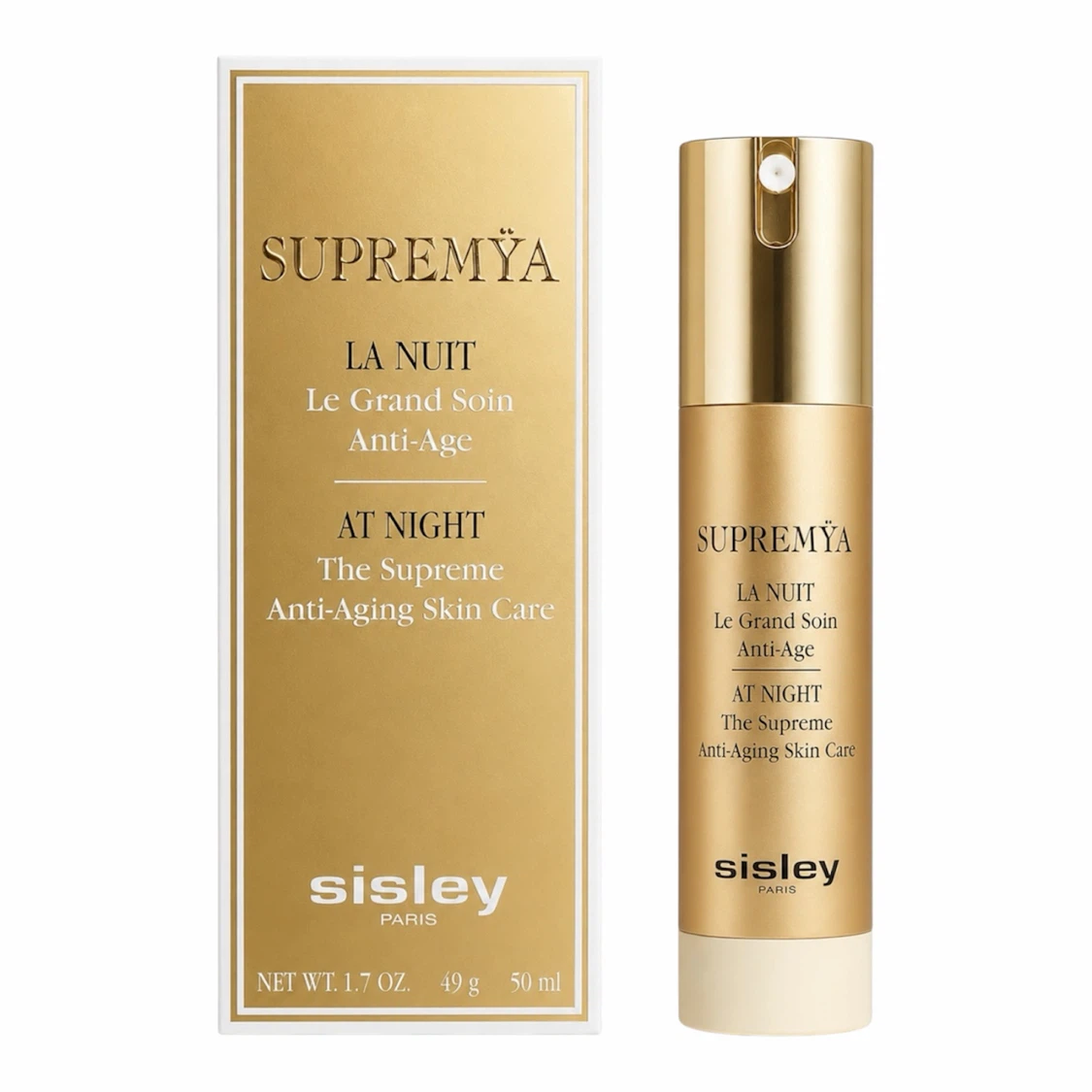 SISLEY-PARIS SUPREMŸA AT NIGHT ANTI-AGING SKINCARE - BRAND NEW