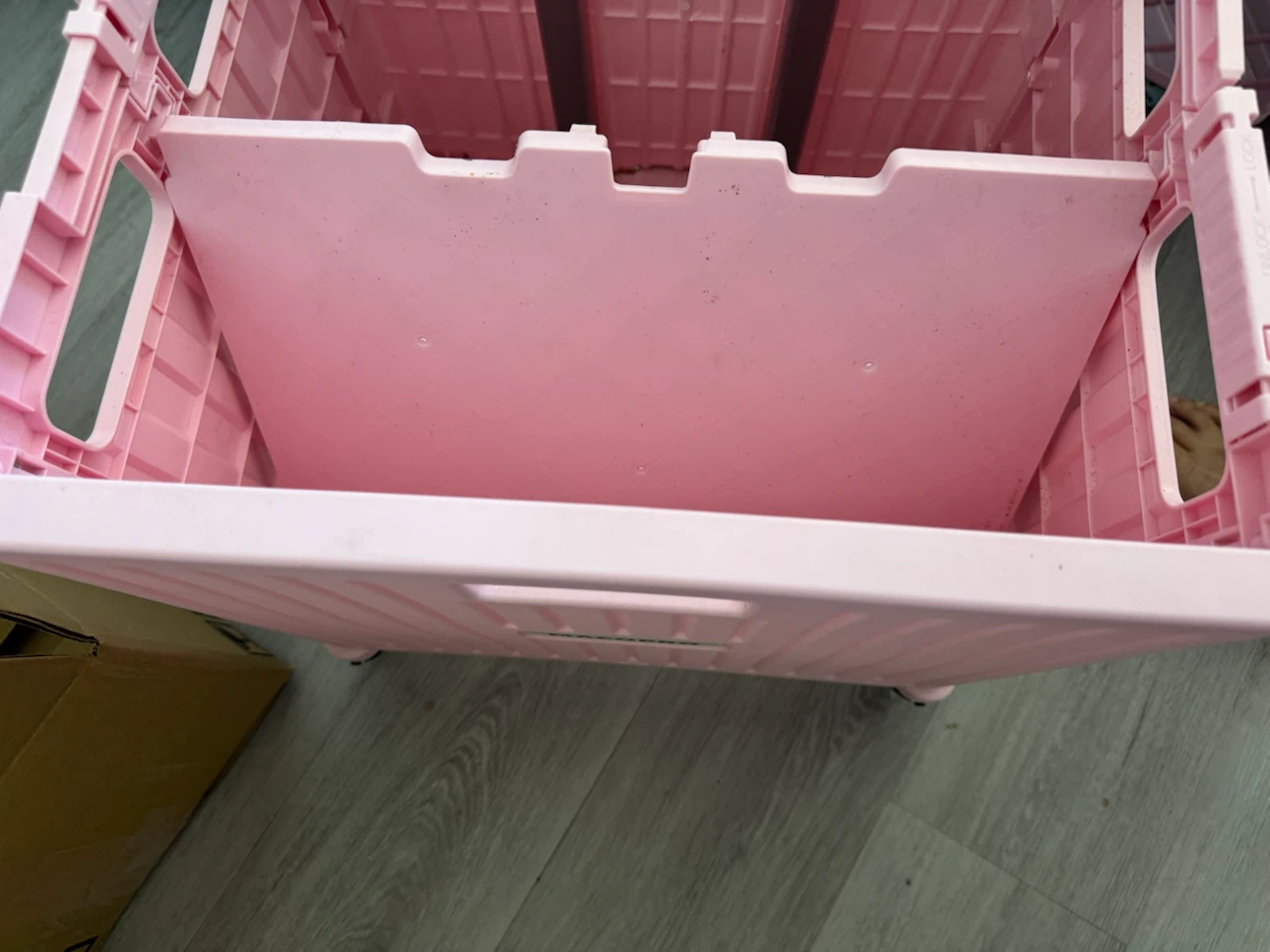 Pink Rolling Utility Cart stair climbing grocery wagon 4 wheels - photo 5