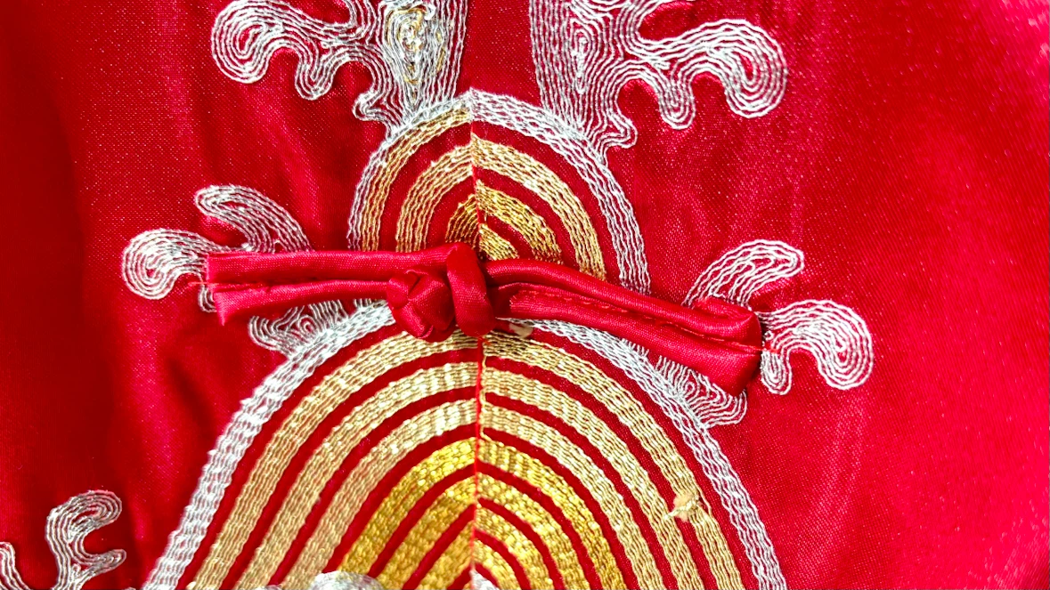 Red Dragon Chinese Wedding Dress Set for groom - photo 5