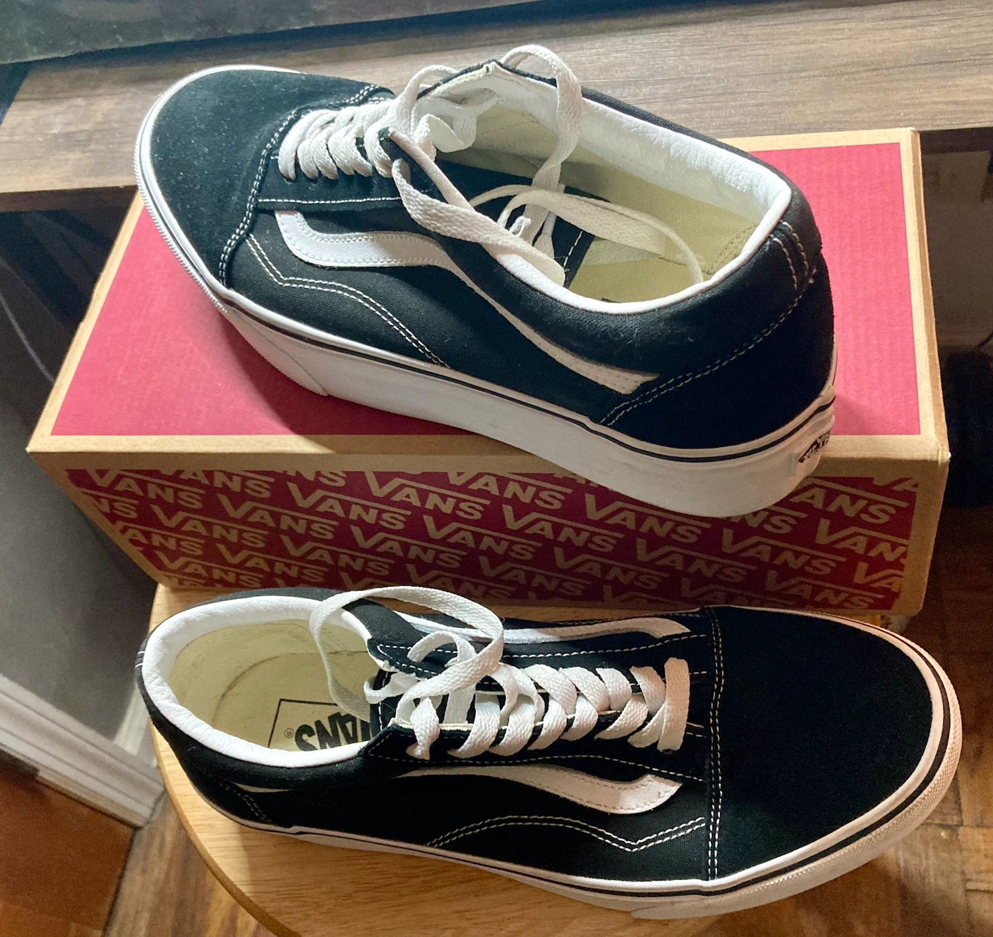 Vans Old Skool Stackform Suede/Canvas 1.5 inch Platform Sneakers
