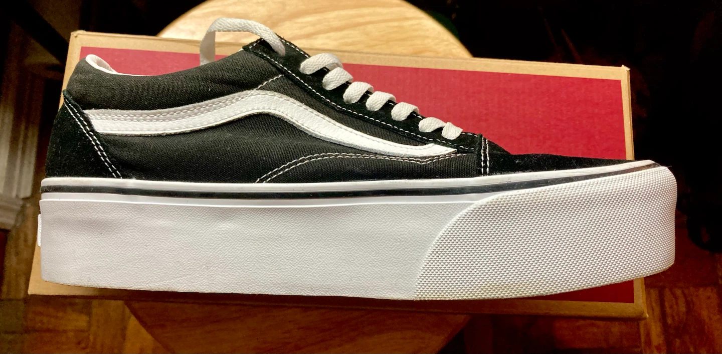Vans Old Skool Stackform Suede/Canvas 1.5 inch Platform Sneakers - photo 4