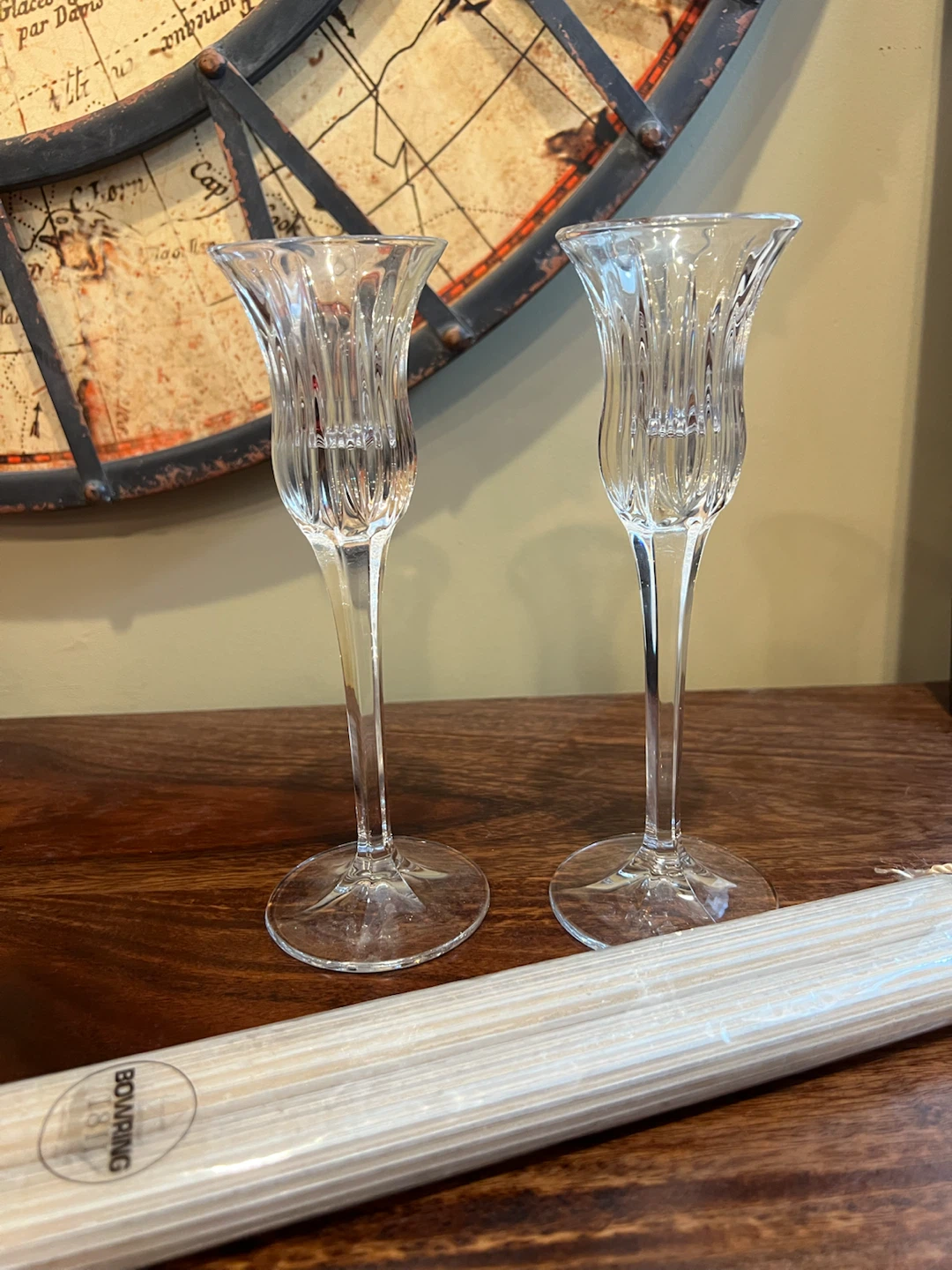 Stunning Vintage Mikasa Crystal Candle Holders - photo 4
