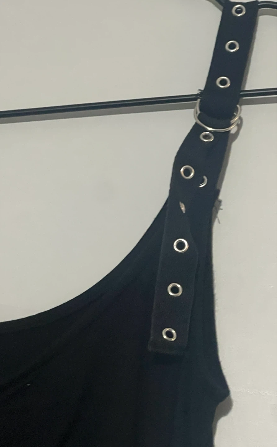 Black Tank with Grommet Straps - photo 3