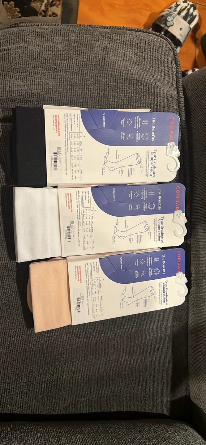 Comrad Knee High Compression Socks (3 Pairs)