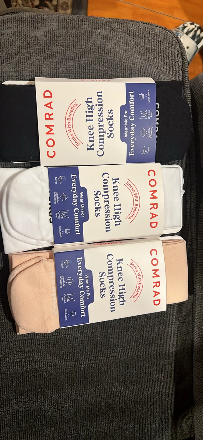 Comrad Knee High Compression Socks (3 Pairs) - photo 2