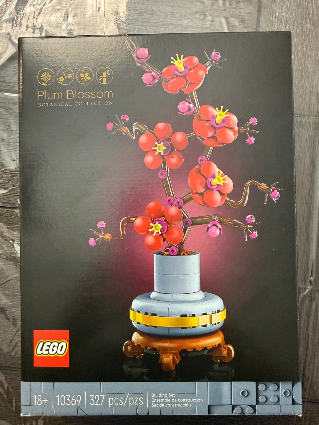 LEGO Plum Blossom Botanical Collection, Set #10369.