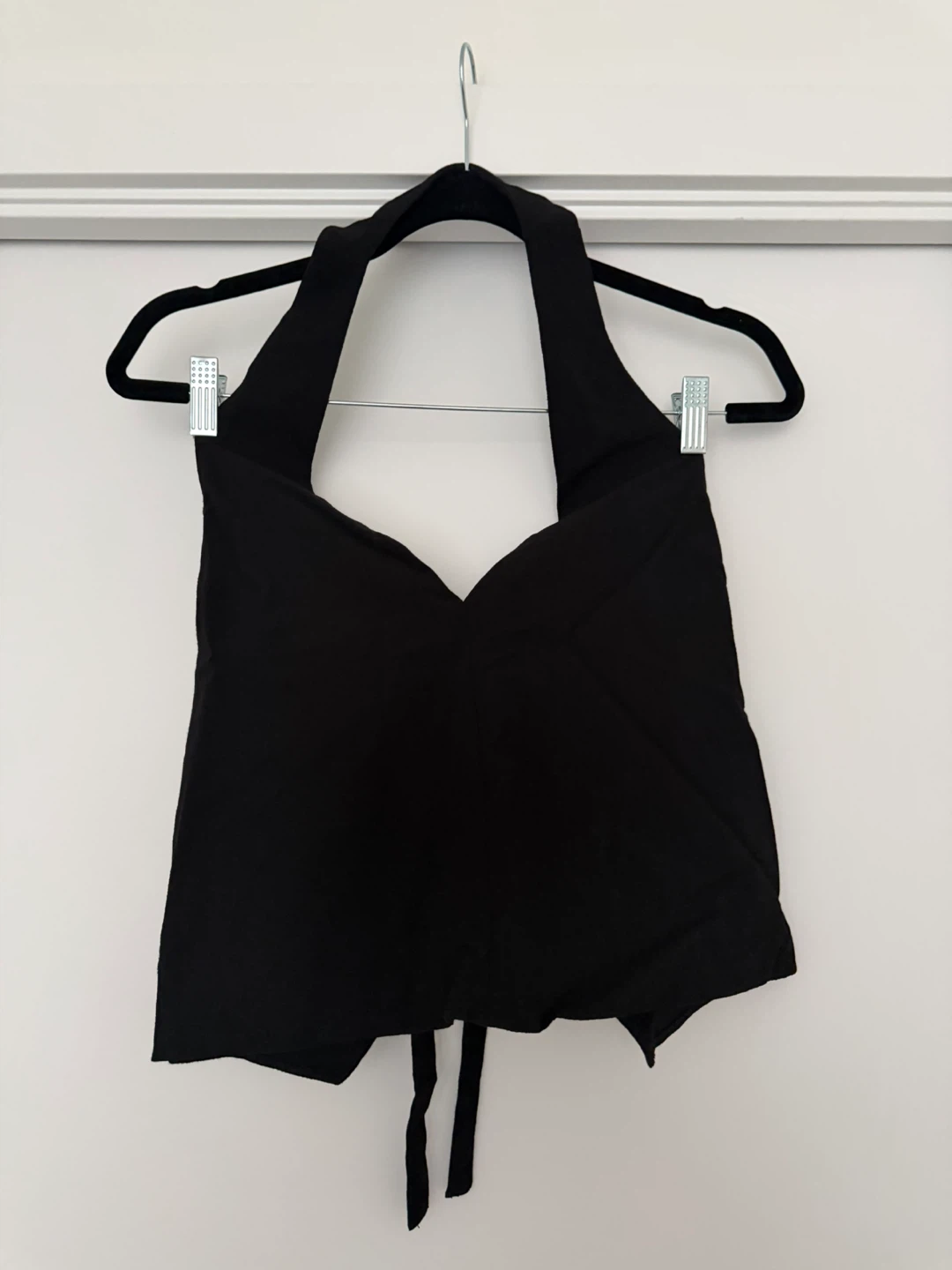 ZARA Black Halter Neck Top