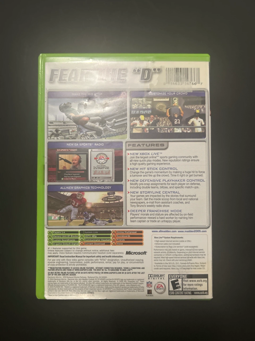 Madden NFL 2005 Xbox Video Game - photo 4