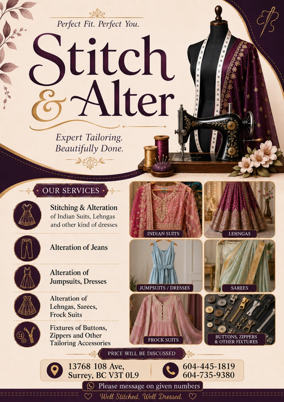 Stitch & Alter Tailoring Services
