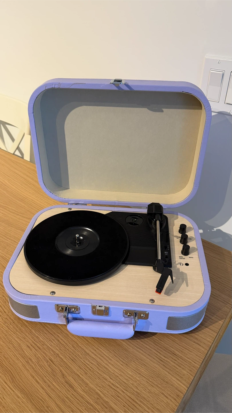 Portable Record Player with Bluetooth