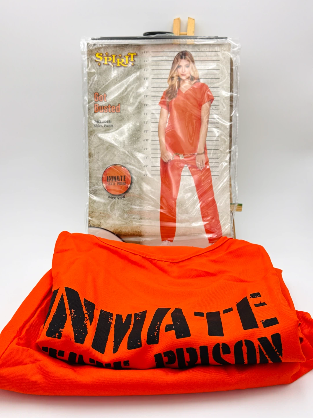 Spirit "Got Busted" Inmate Costume - Adult LG/XL (12-16)