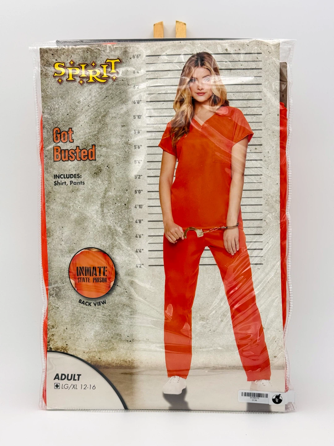 Spirit "Got Busted" Inmate Costume - Adult LG/XL (12-16) - photo 2