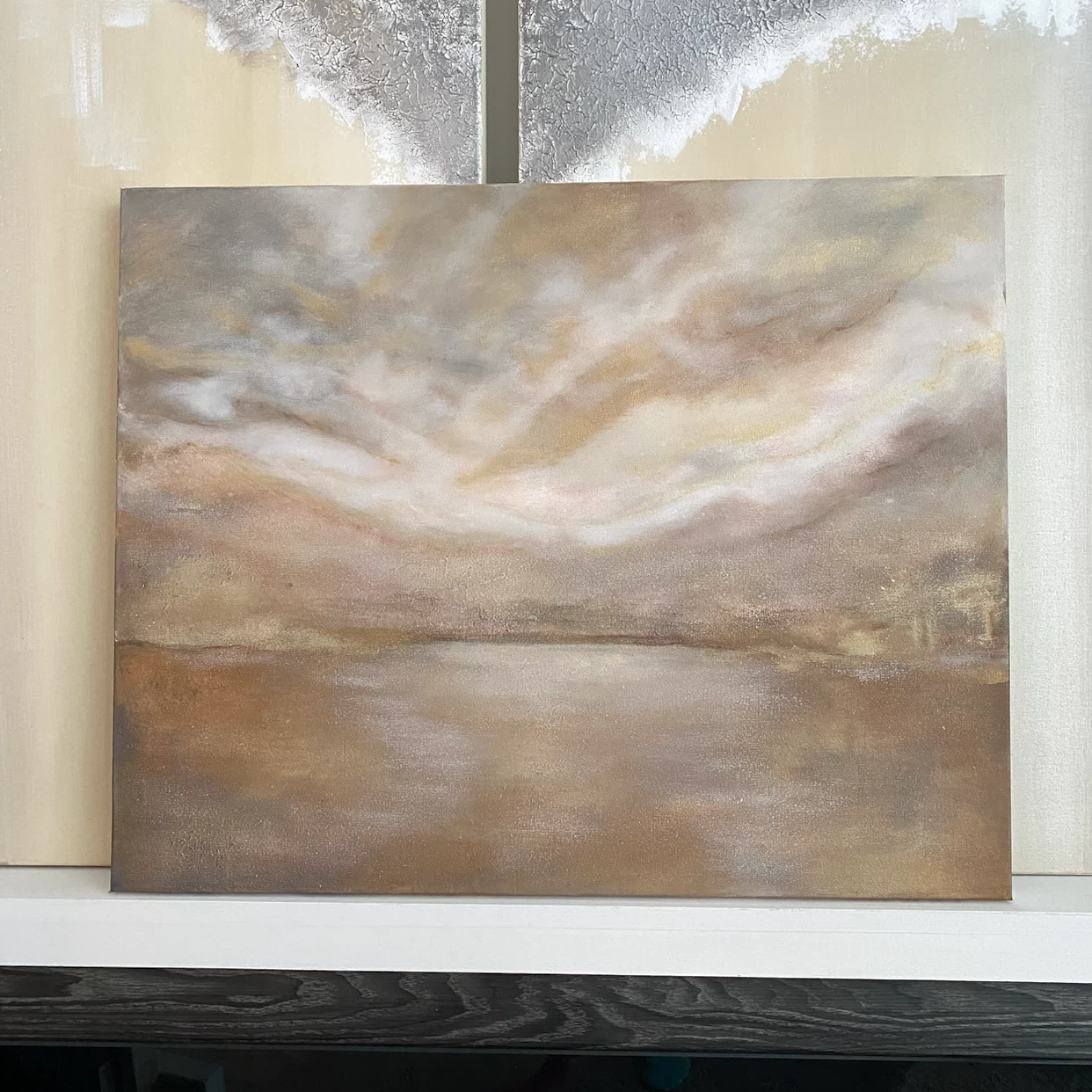 Hand-Painted Original Abstract Landscape Painting