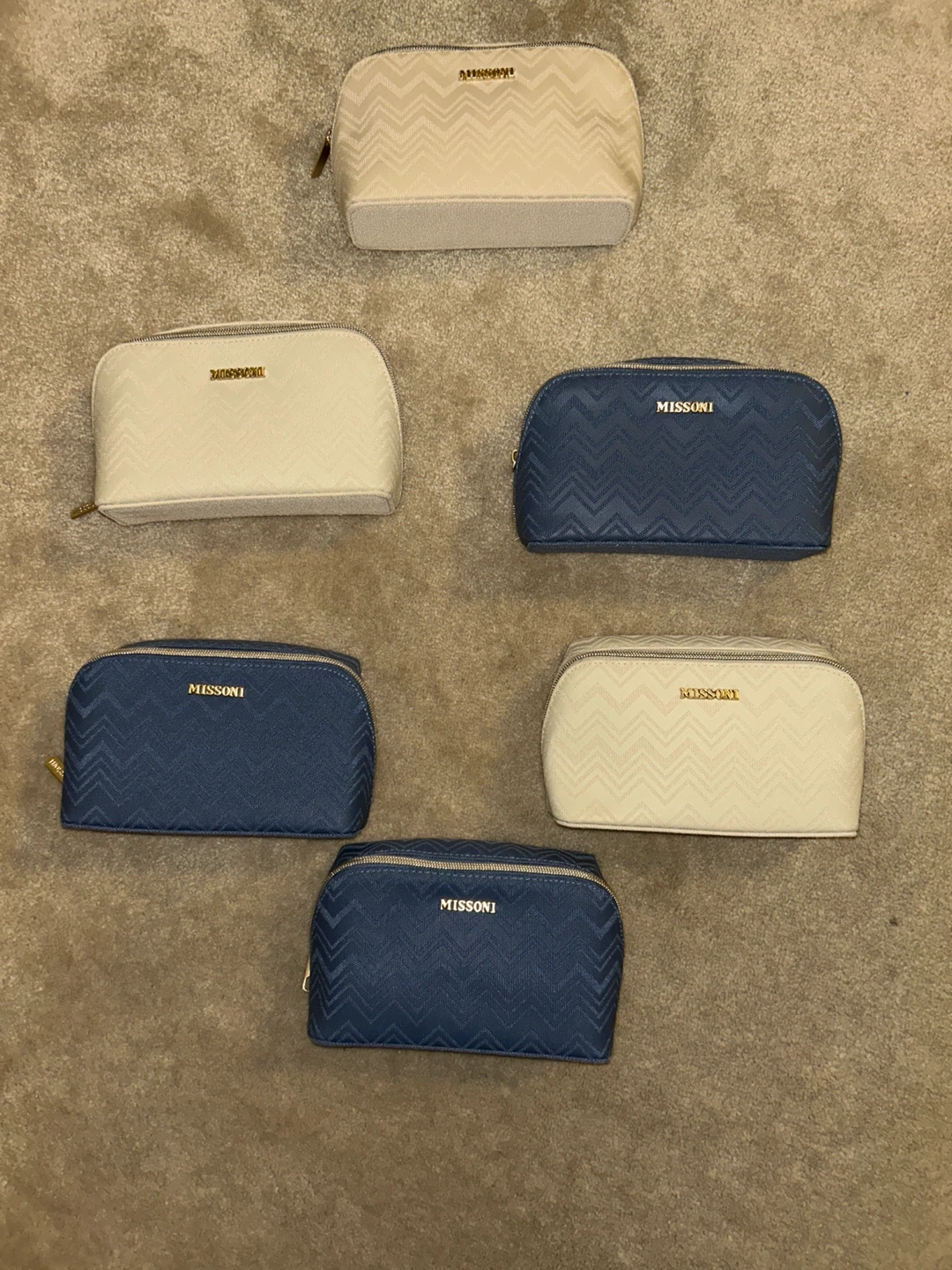 Missoni Cosmetic Bag Set 1 for 15$ 2 for 25$