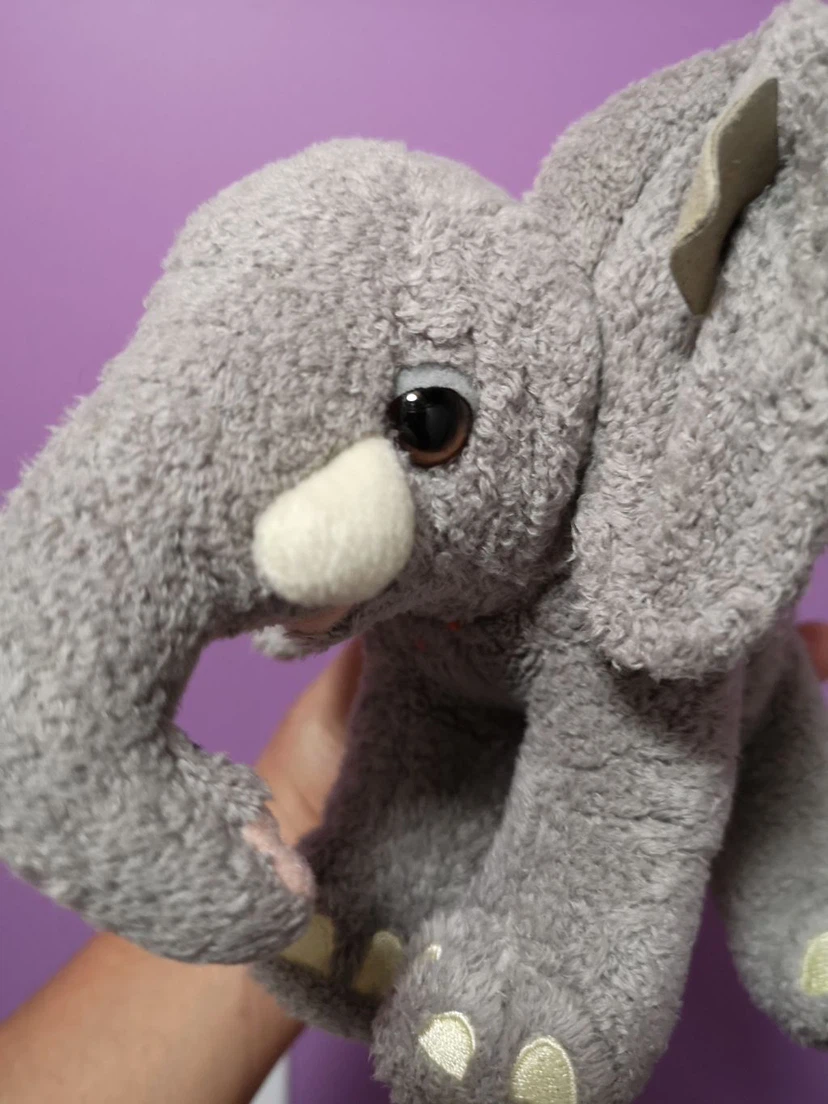 Plush Grey Elephant Stuffed Animal