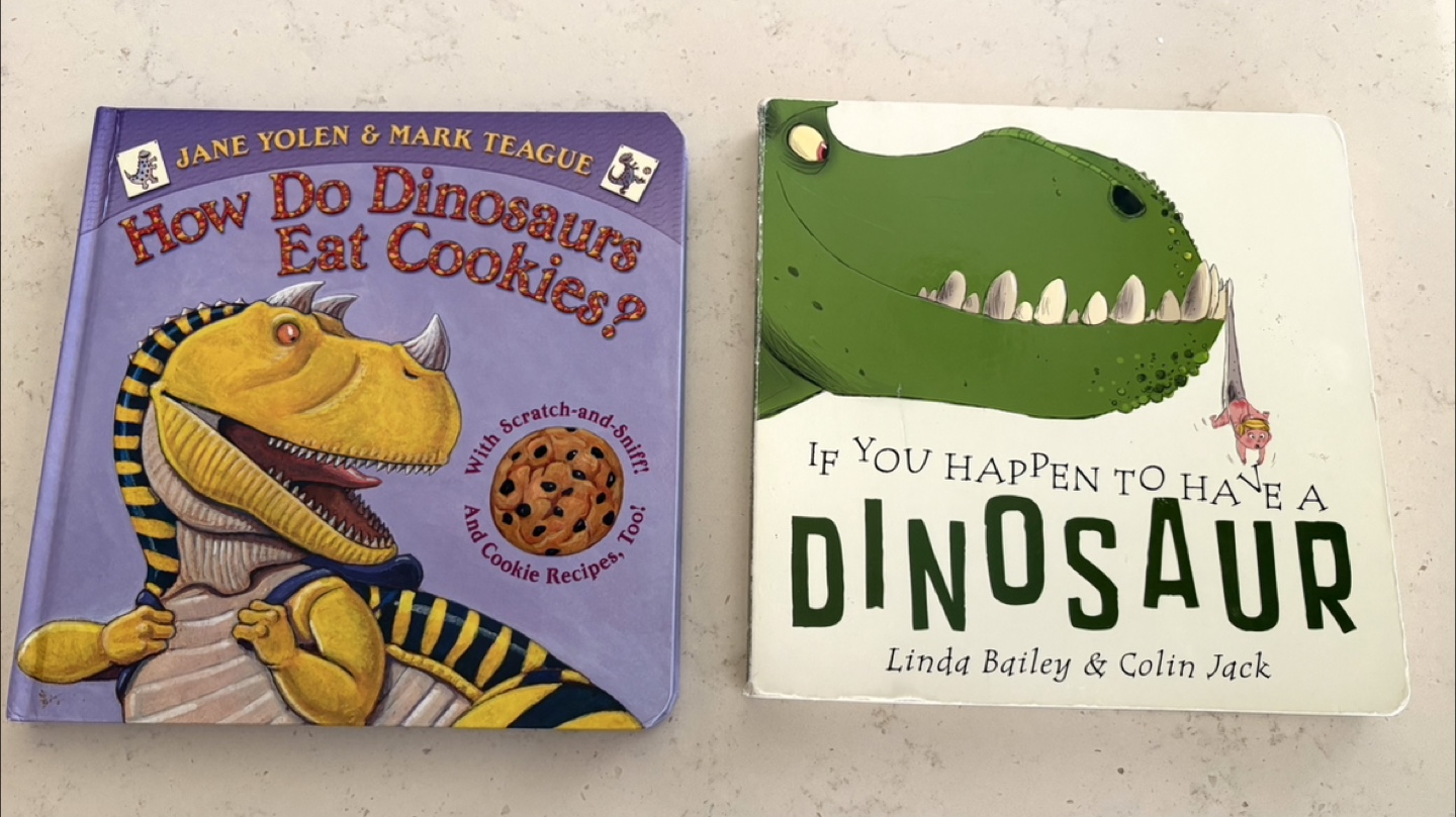 2 Fun Hardcover Books of Dinosaurs 🦖 🦕