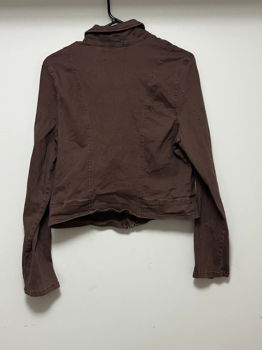 Fashion Nova Brown Cropped Moto Jacket - photo 2