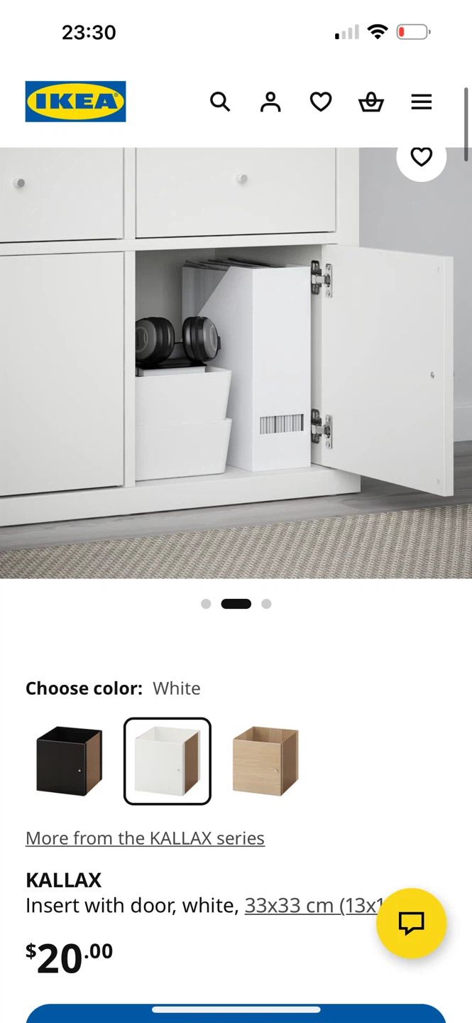 IKEA KALLAX Shelf Unit White 77x147 cm - photo 3