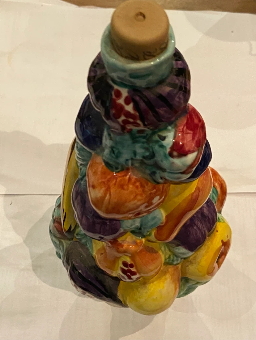 Vintage Luxardo Ceramic Fruit Decanter Bottle 1981 - photo 5