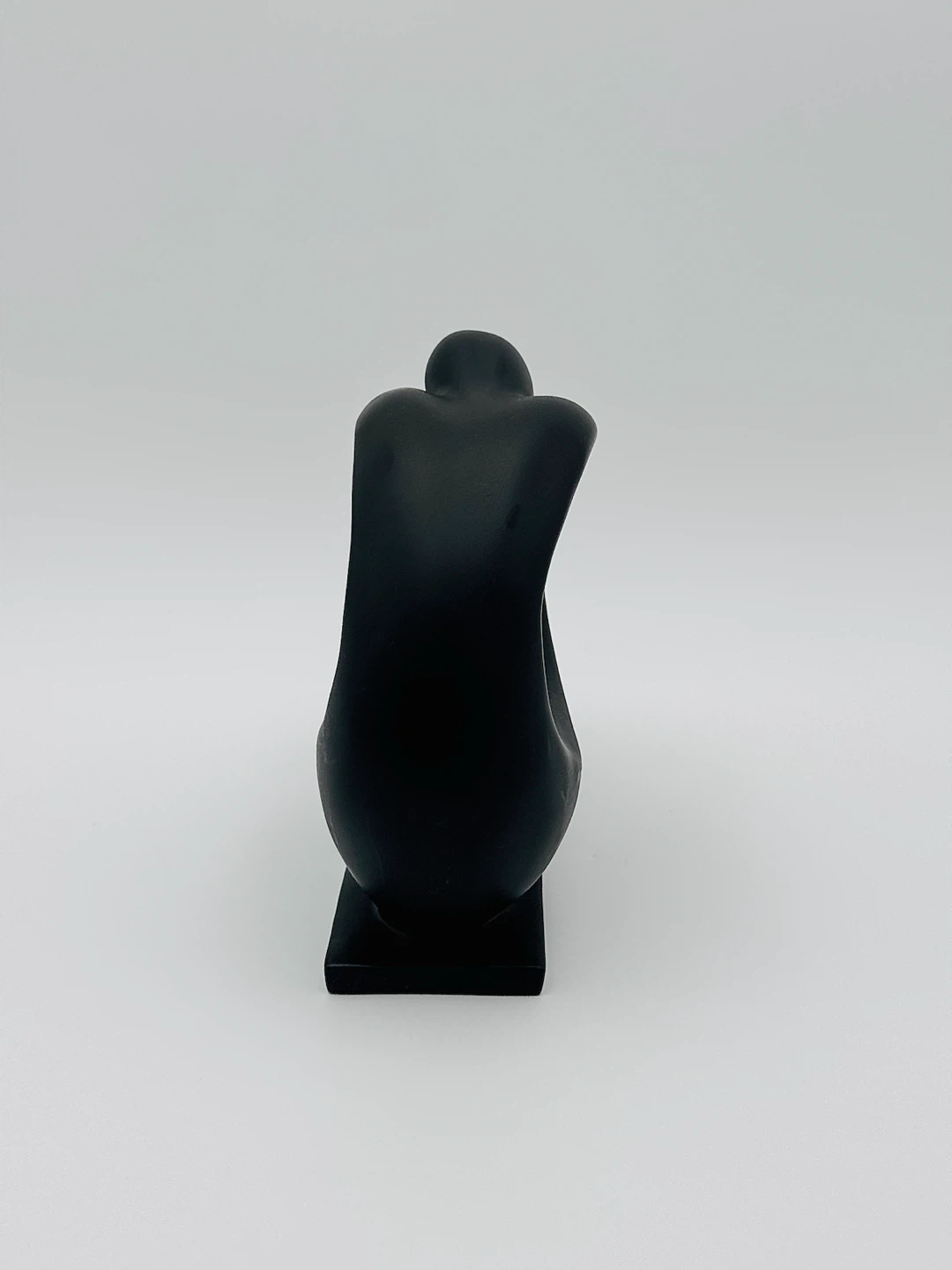 Modern Bookend Black Abstract Figure Sculpture - photo 3