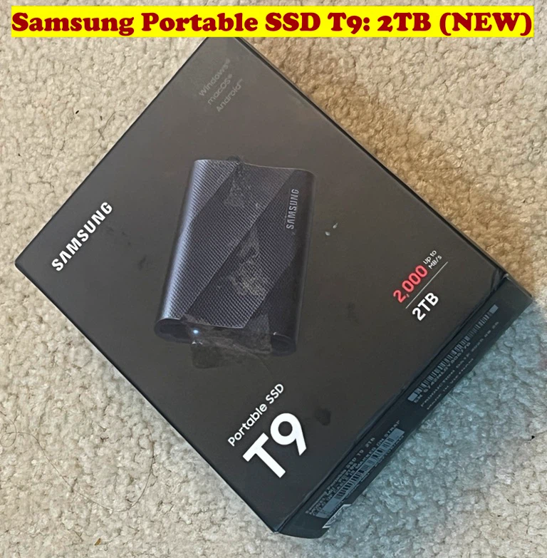 Samsung Portable SSD T9: 2TB (NEW)