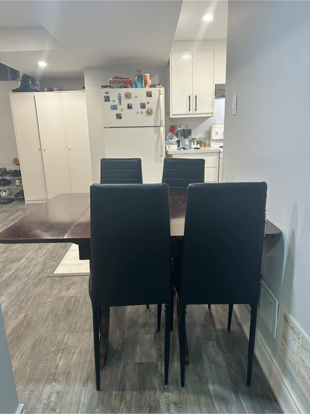 Drop Leaf  Extendable Dining Table with 4 Chairs - photo 3