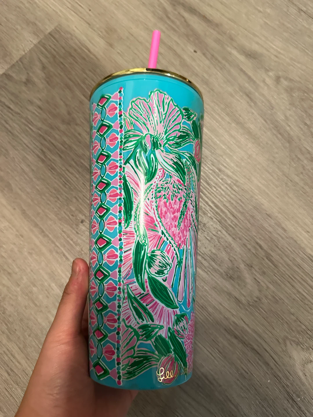 NEW Lilly Pulitzer 24oz Floral Tumbler w/ Straw – Coming in Hot