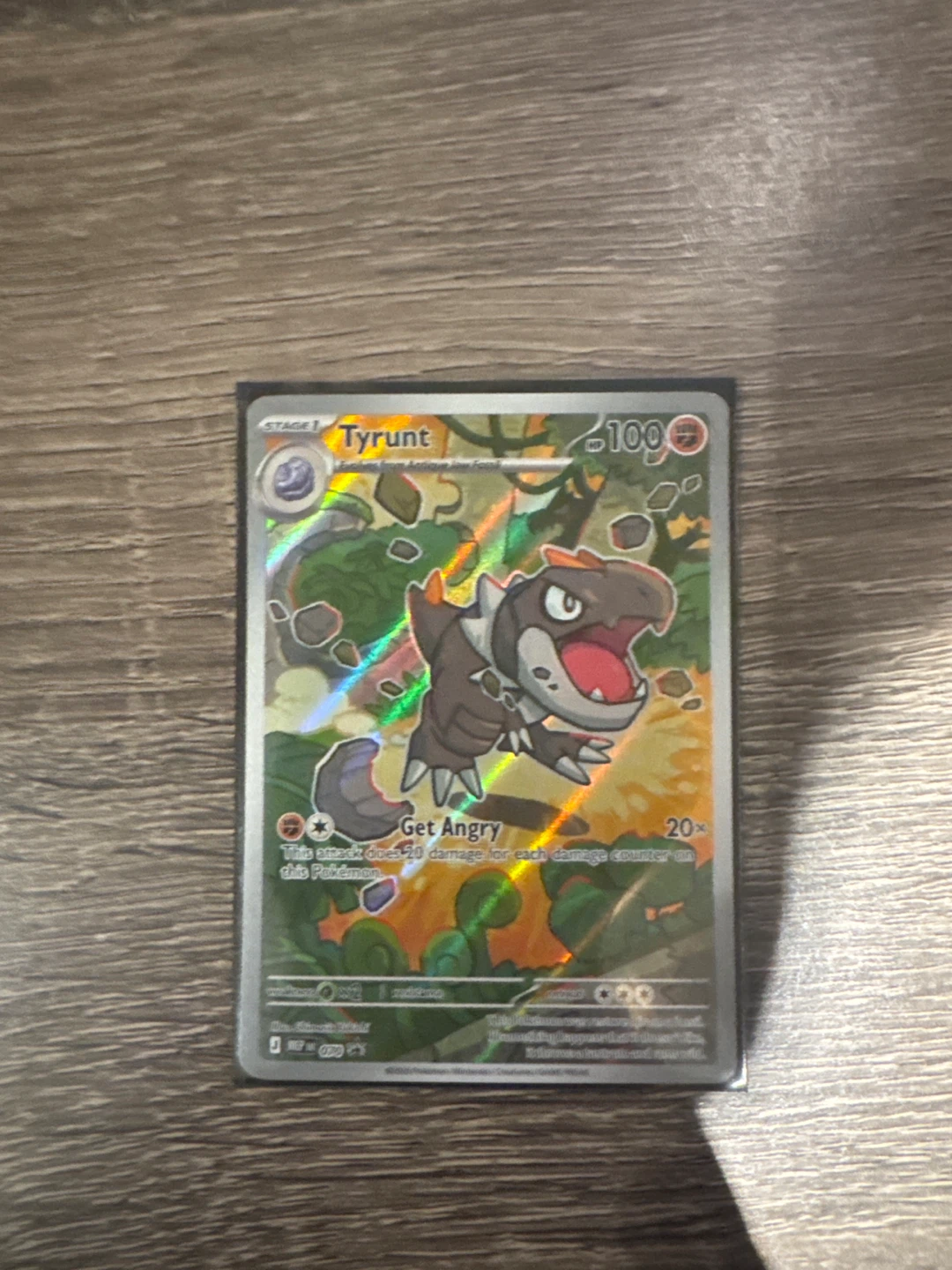 Pokemon Tyrunt Trading Card