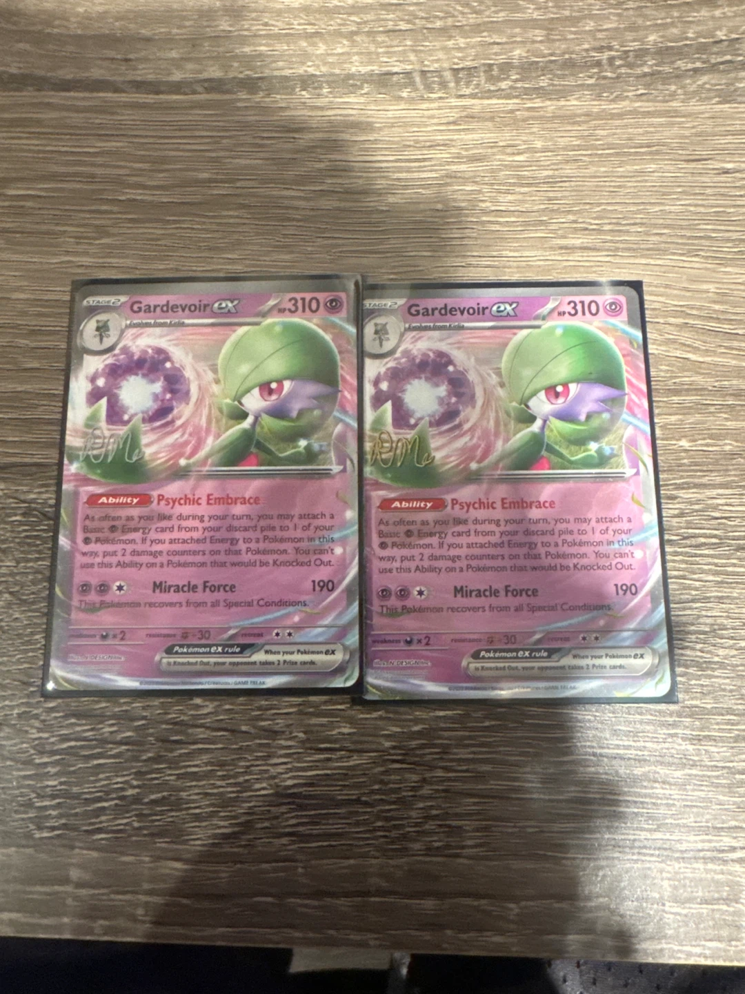 2x Gardevoir EX Pokémon Cards