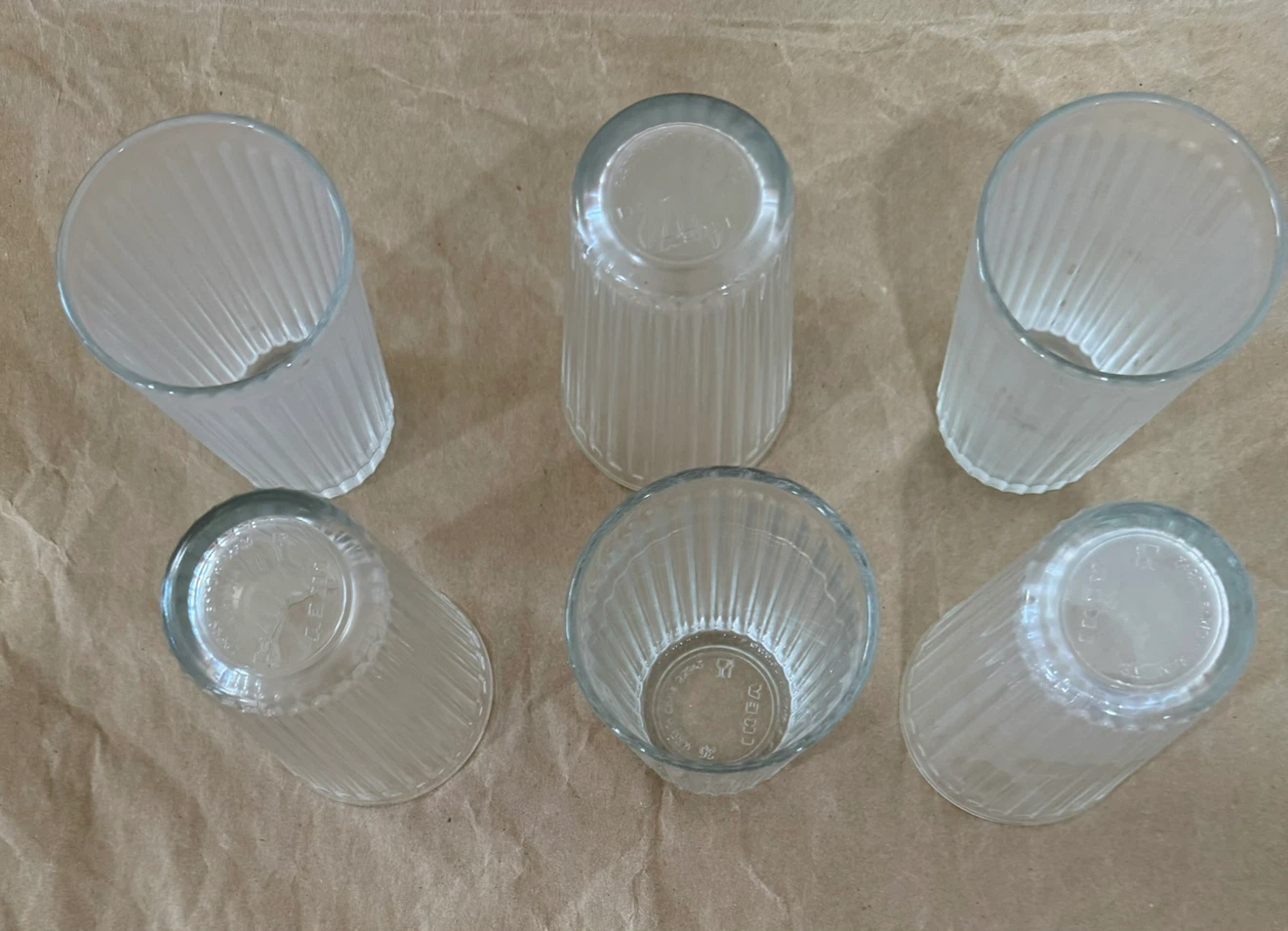 Set of 5 IKEA Drinking Glasses