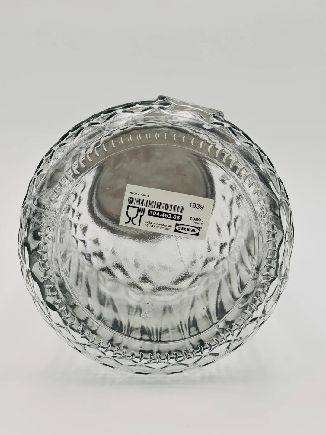 IKEA Glass Drink Dispenser with Silver Lid - photo 2