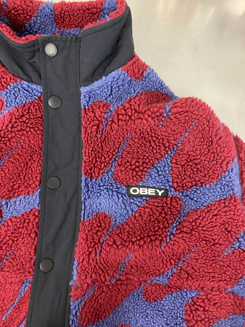 OBEY Hense Sherpa Jacket Size - Medium - photo 5