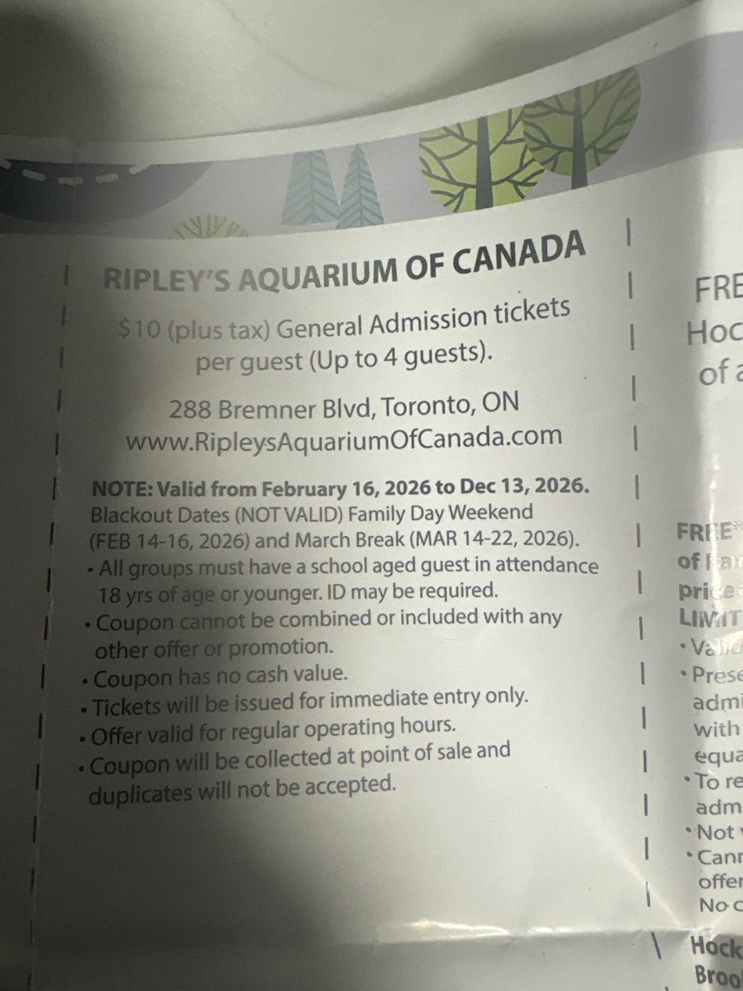 Ripley's Aquarium of Canada General Admission Tickets