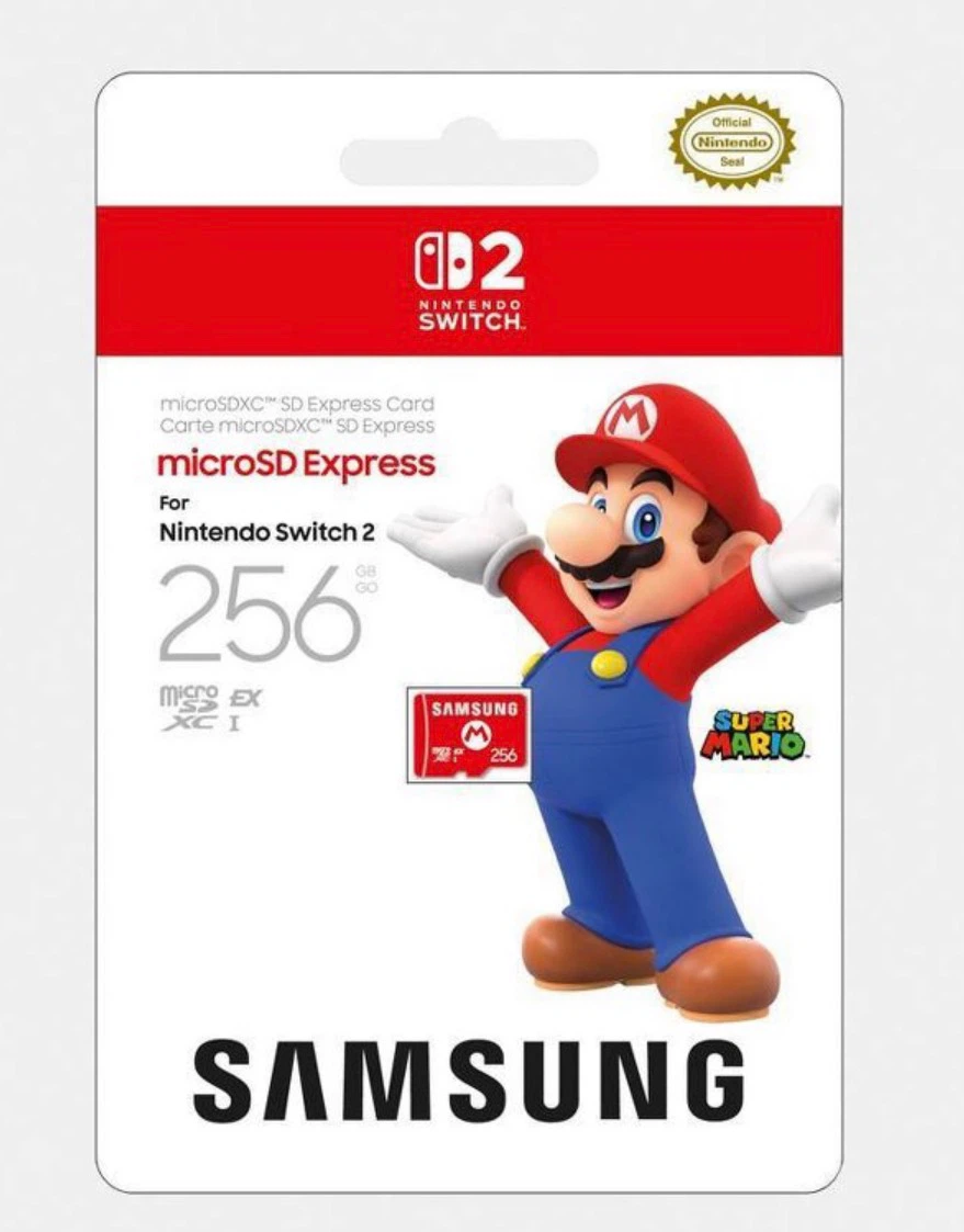 Samsung Mario Nintendo 256 GB SD card