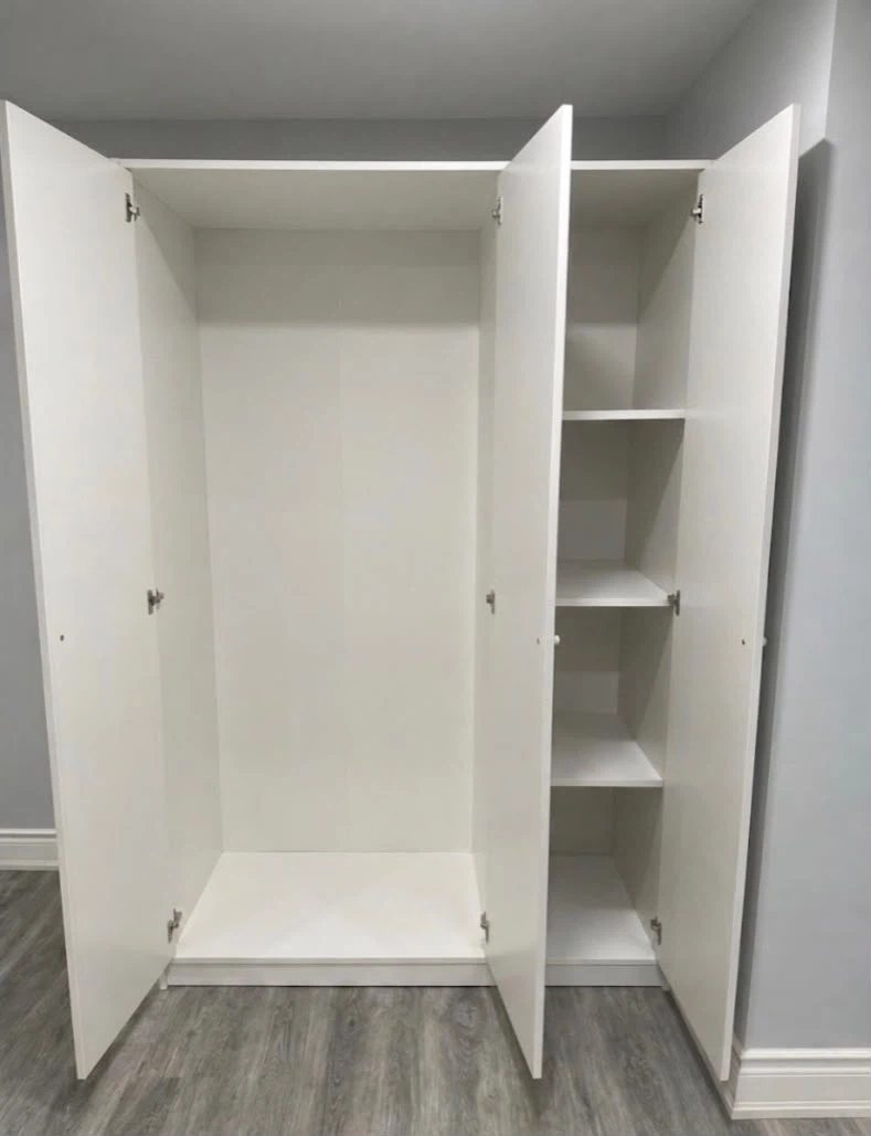 Ikea White 3-Door Wardrobe Closet