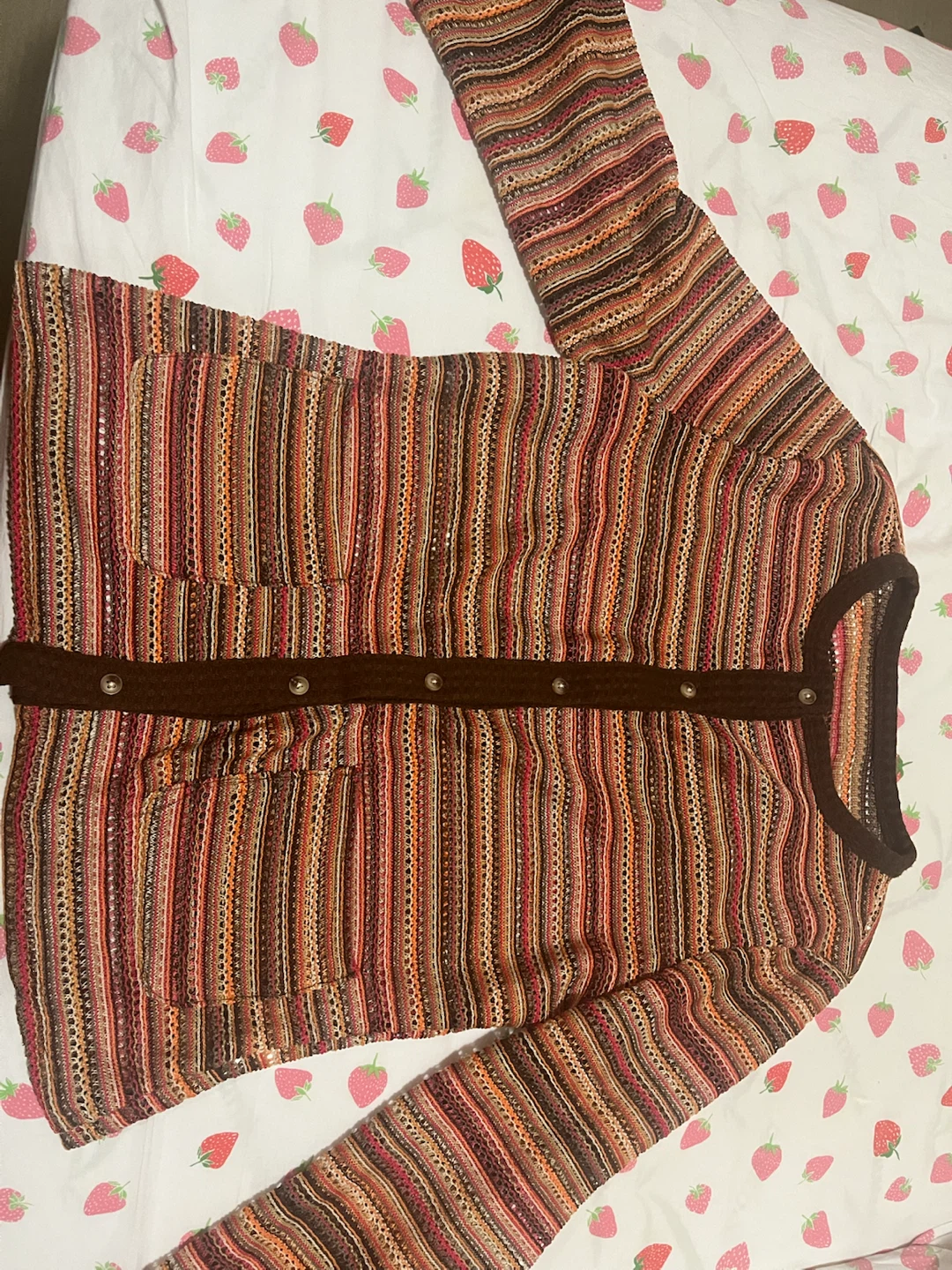 Striped Knit Cardigan - photo 2