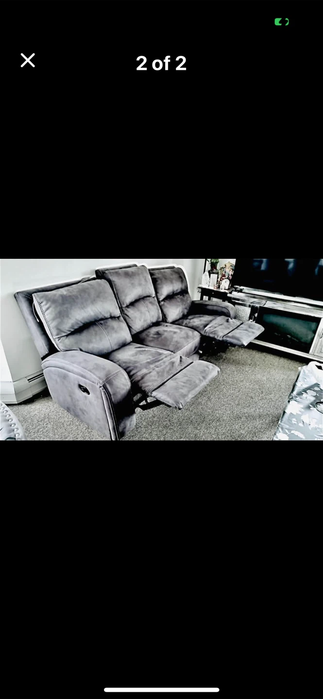 Gray 3-Seater Recliner Sofa set