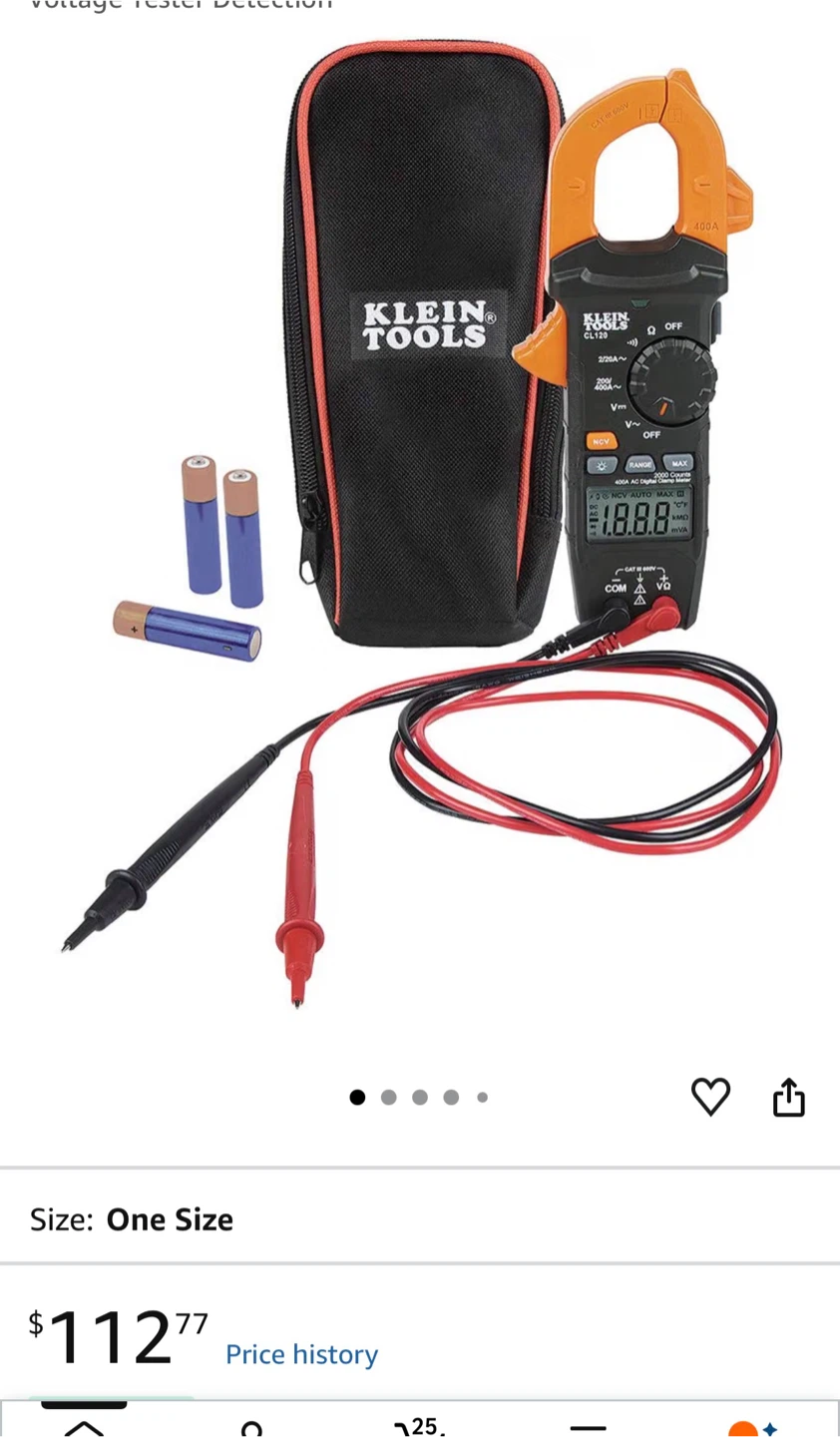 Klein Tools CL120 400A AC Digital Clamp Meter