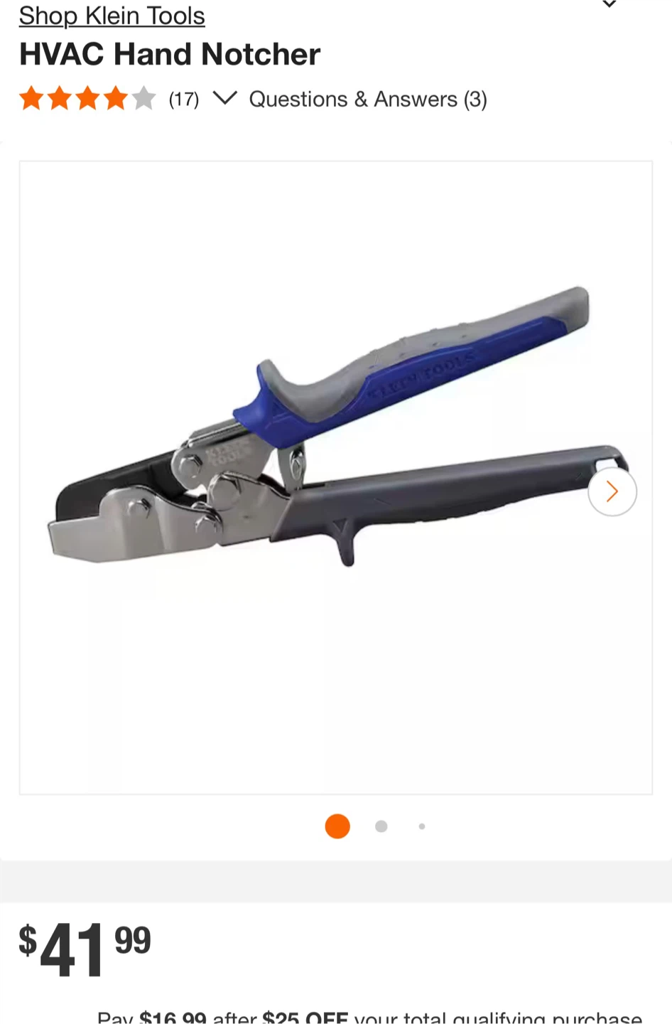 Klein Tools HVAC Hand Notcher