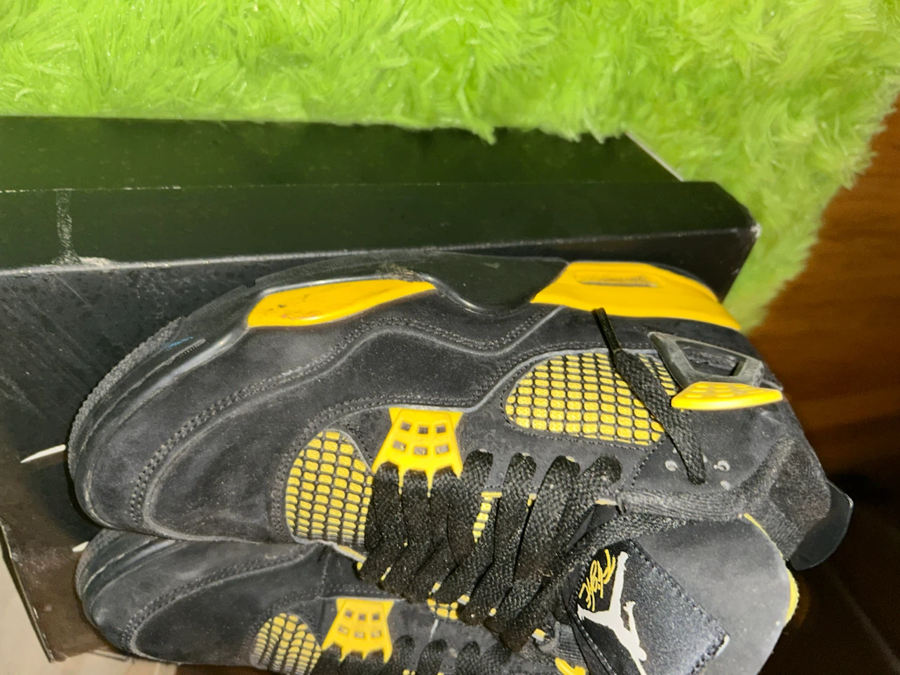 Air Jordan 4 Retro "Lightning" USED - photo 3