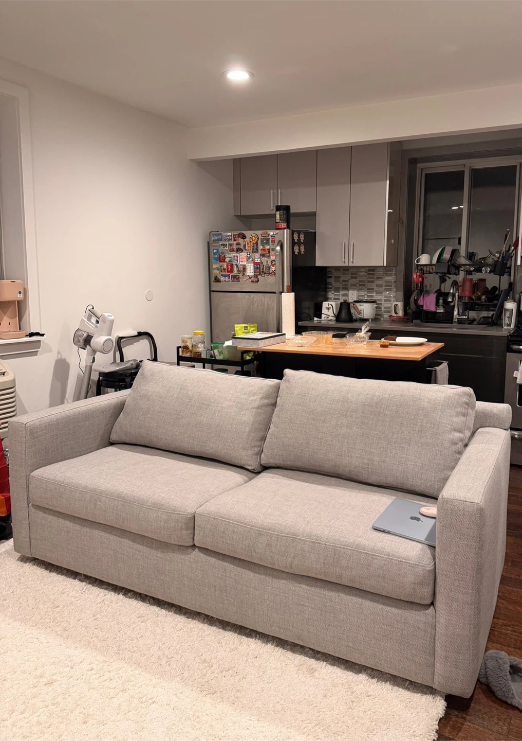 Crate & Barrel Barrett II 78.5" Track Arm Queen Sleeper Sofa
