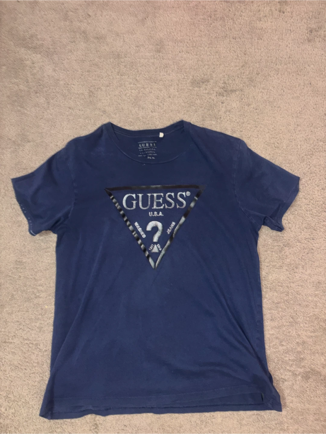 Guess Blue T-Shirt Size L
