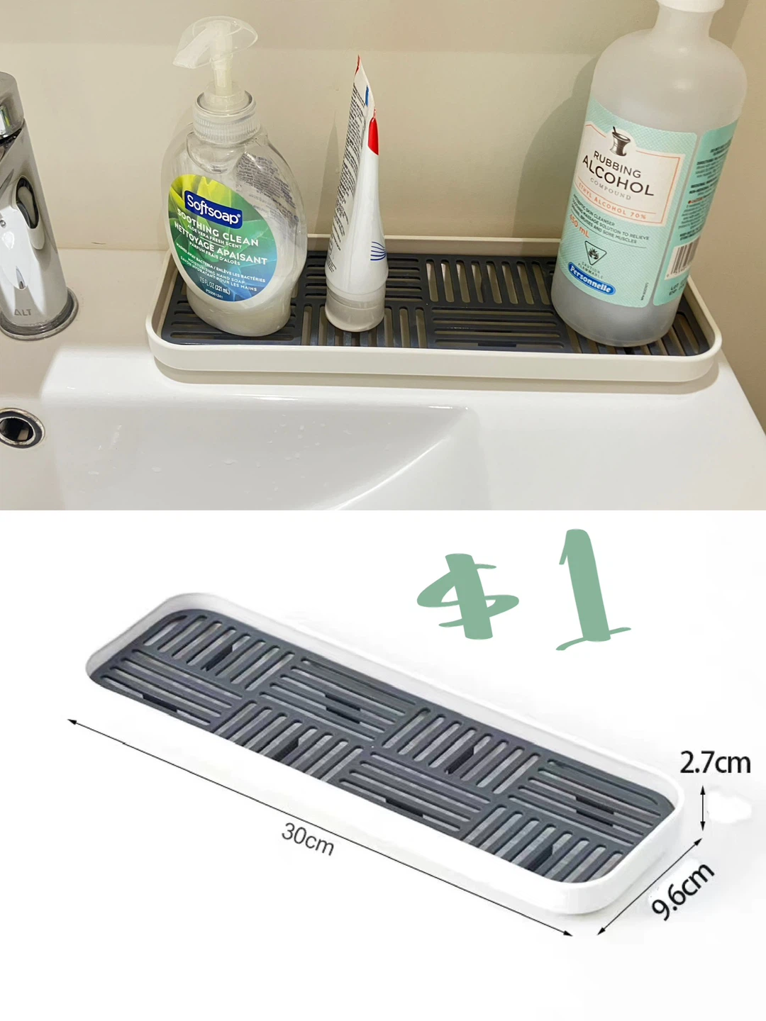 Sink Drying Tray - White