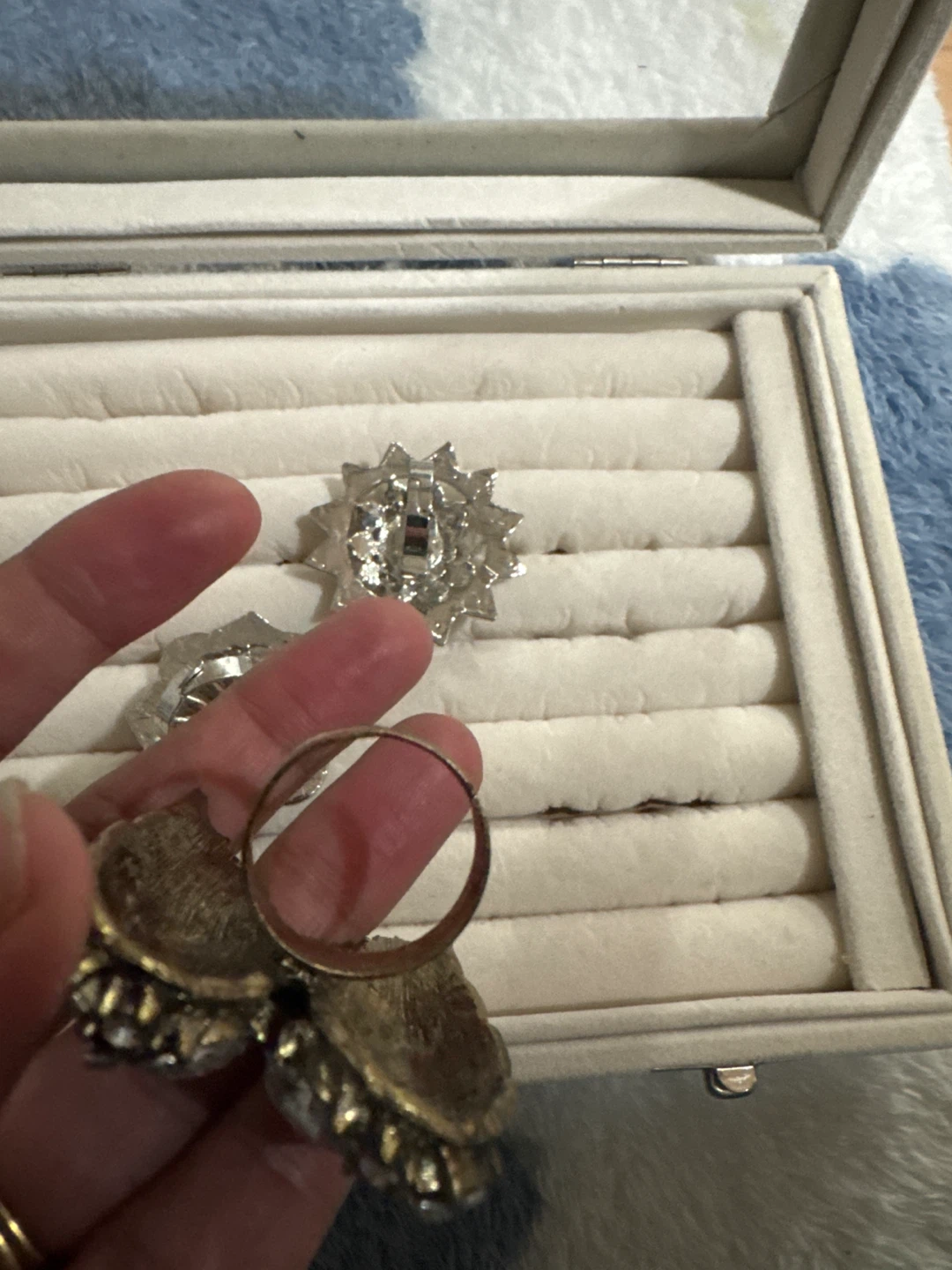 Ladies finger rings  openable - photo 5