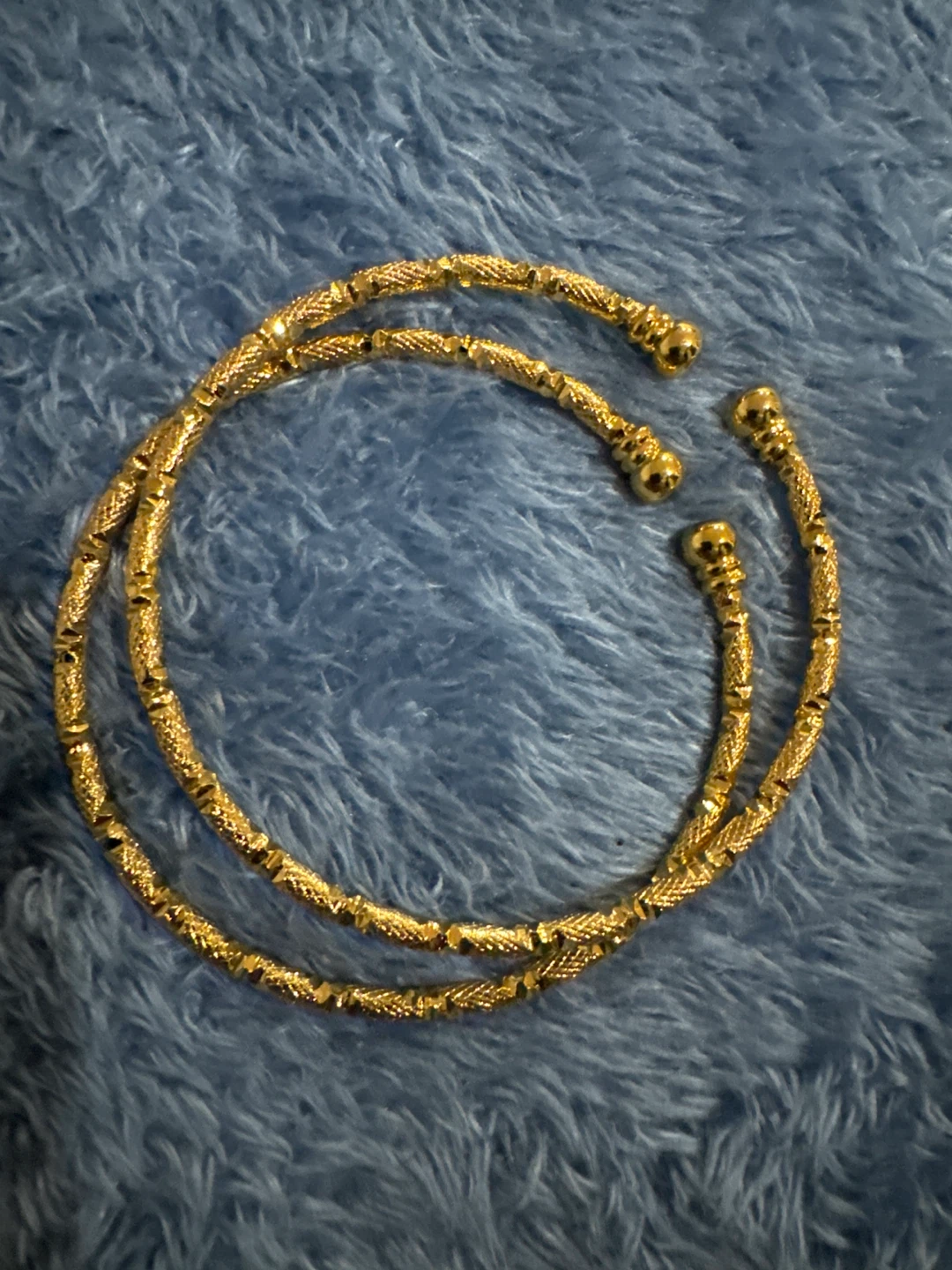 Gold Coloured Bracelets - Set of 2 - photo 2