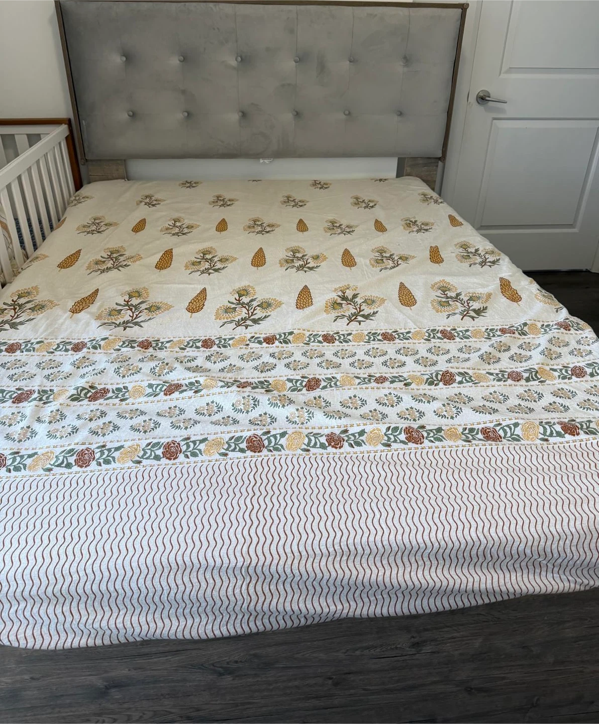 Like-New Queen Storage Bed | Plush Headboard (6 Mo Old)