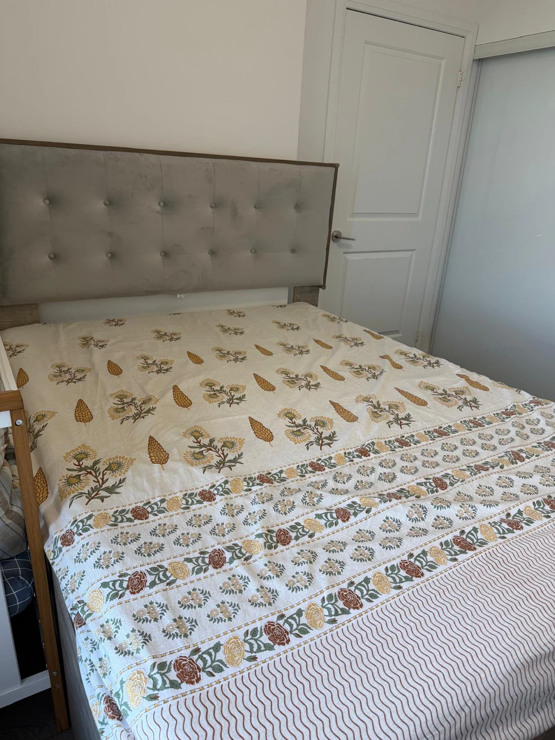 Like-New Queen Storage Bed | Plush Headboard (6 Mo Old) - photo 3