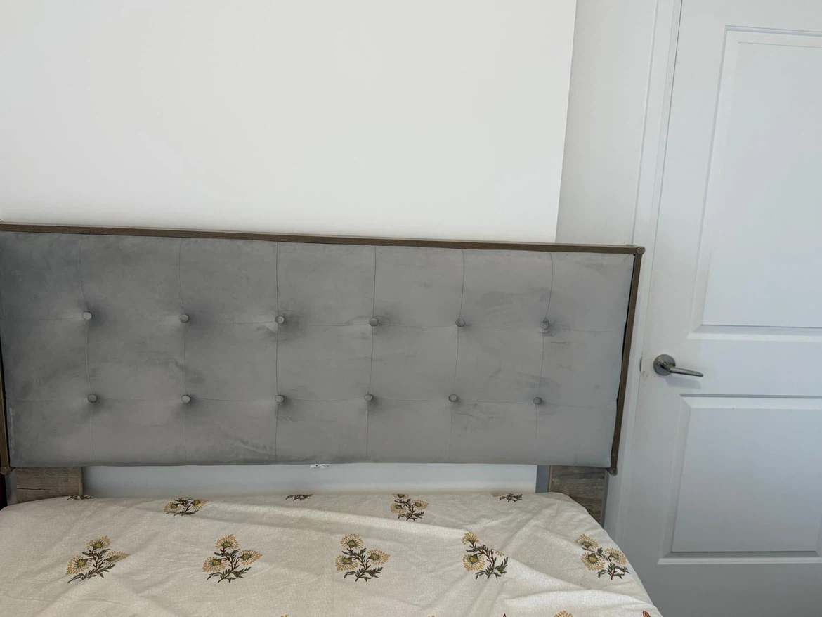 Like-New Queen Storage Bed | Plush Headboard (6 Mo Old) - photo 4
