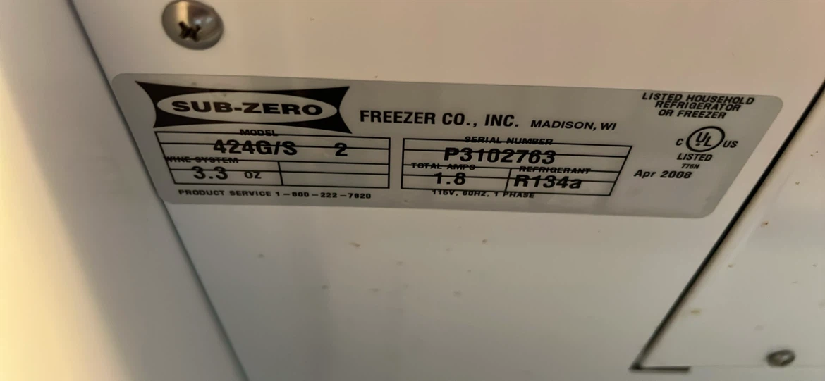 Sub-Zero 424G/S Wine Cooler - photo 2