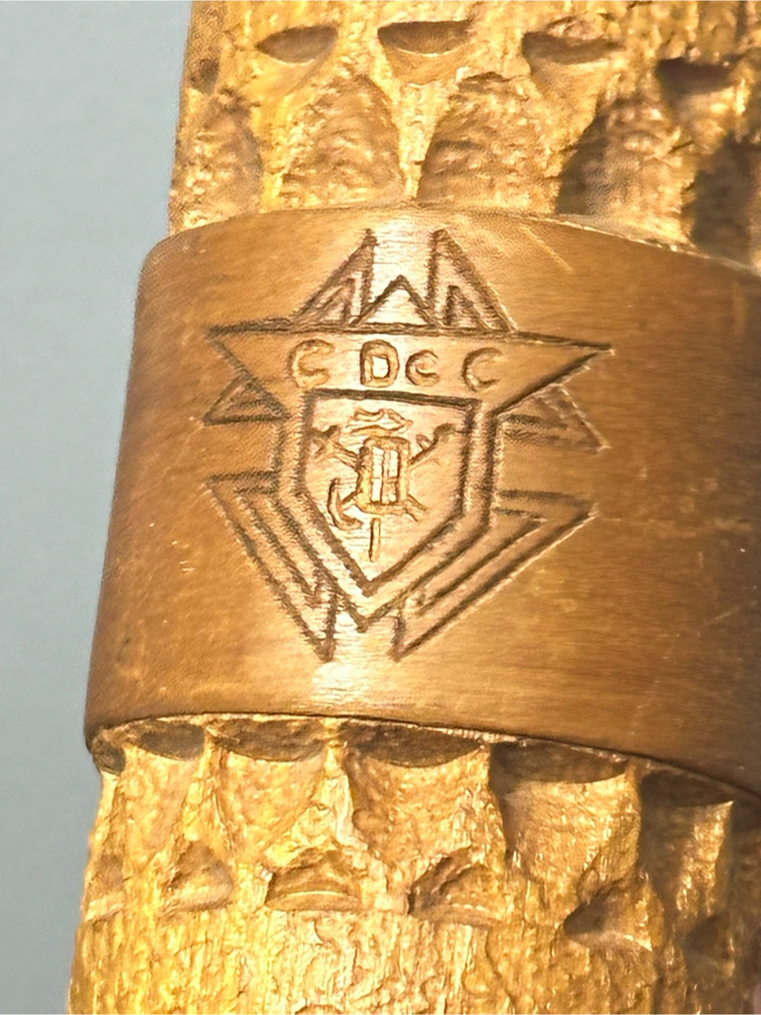 Hand Carved Vintage K of C Fraternal Gavel 1962 1964 - photo 3